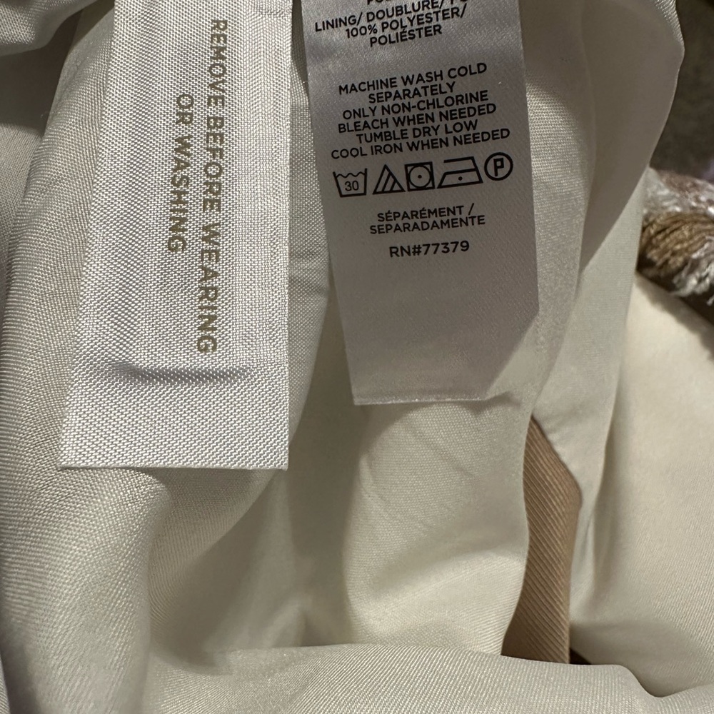 Ann Taylor White & Tan Tweed Plaid High Rise Shorts - Size US 10P - Picture 4 of 5
